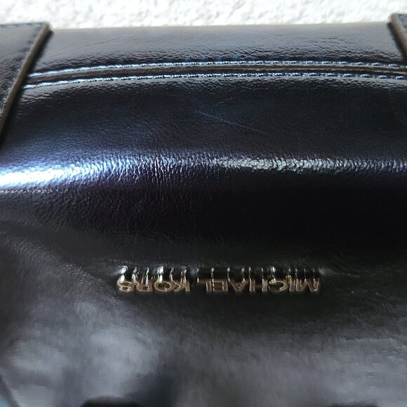 Michael Kors Mercer Small Patent Crossbody Bag - Teal Metallic - Like New - Picture 7 of 7